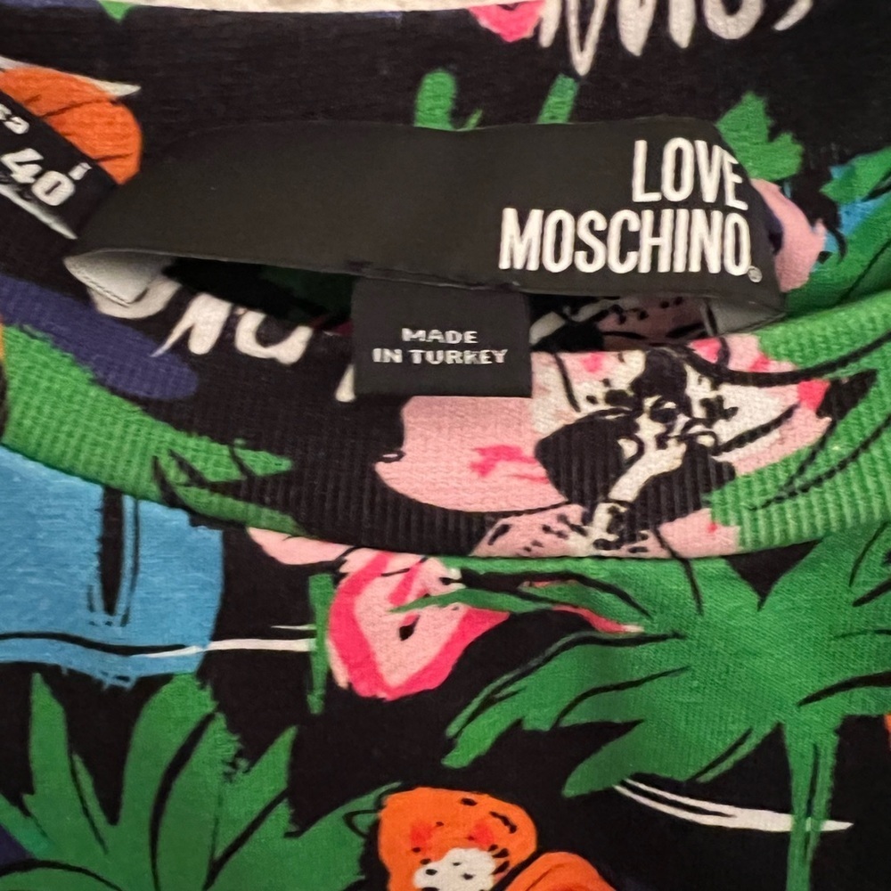 Love Moschino Black Floral Mini Dress - Picture 6 of 6
